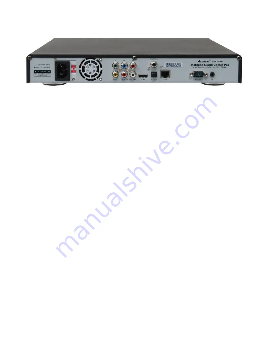 Acesonic KOD-4000 User Manual Download Page 6