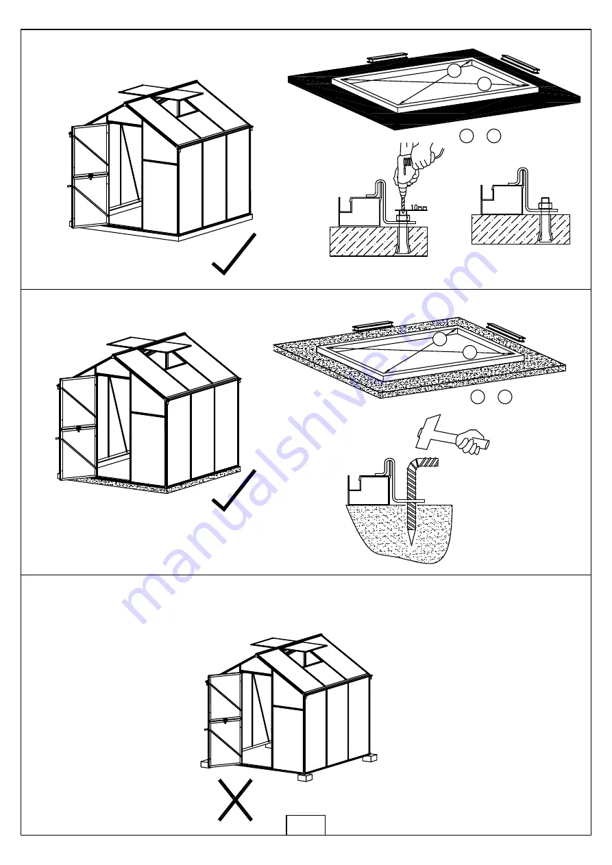 ACF Greenhouses 2534100 Assembly Instructions Manual Download Page 8