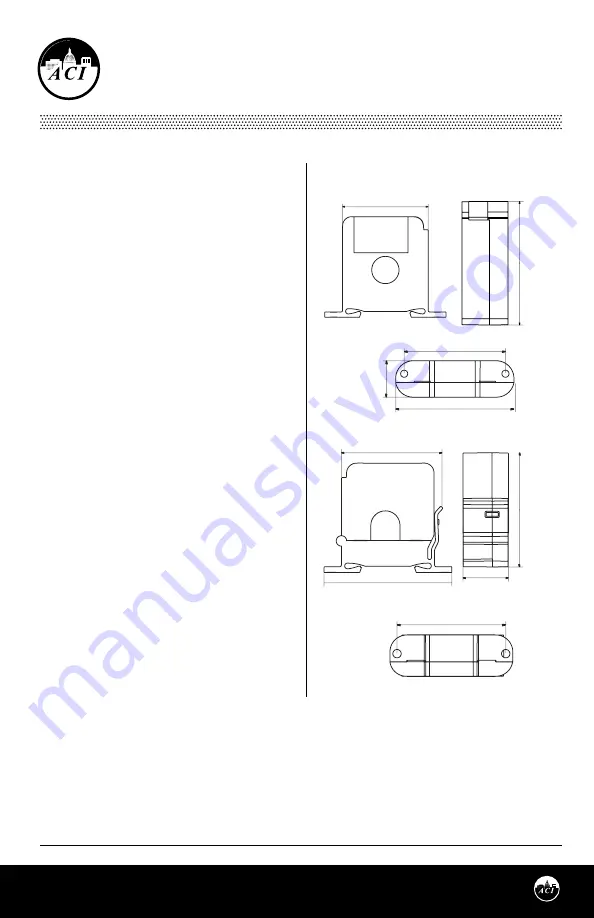 aci A/ACS2 Installation & Operation Instructions Download Page 1