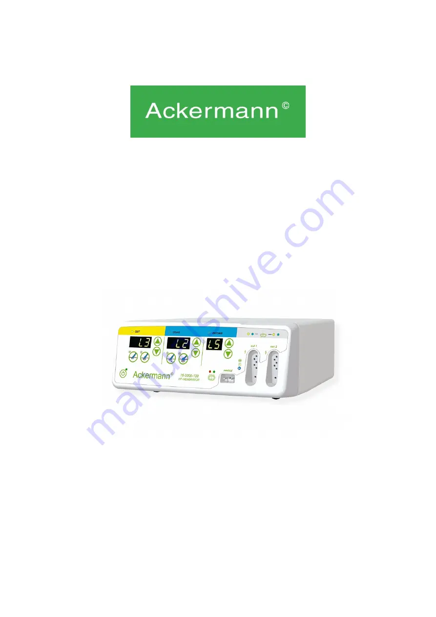 ACKERMANN 16-2000-120 User Manual Download Page 1