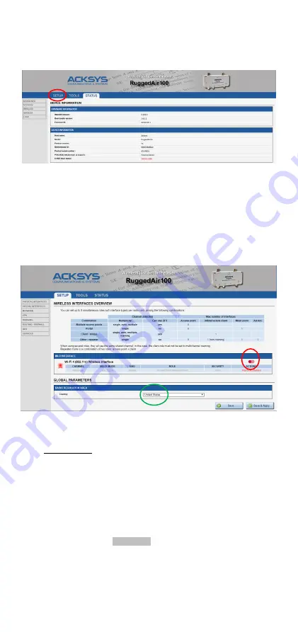 Acksys RuggedAir100 Quick Installation Manual Download Page 3