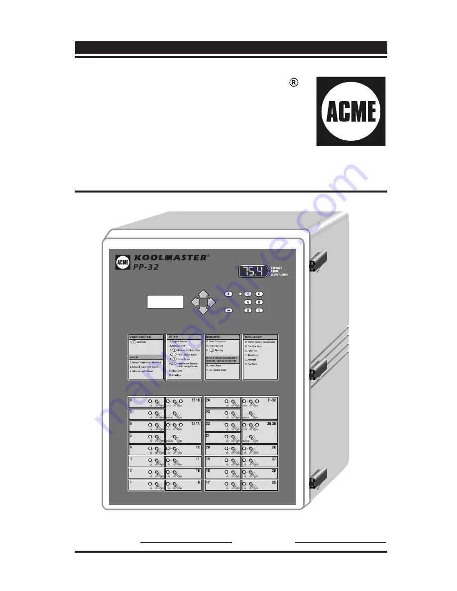 ACME Koolmaster PP-32 Скачать руководство пользователя страница 1