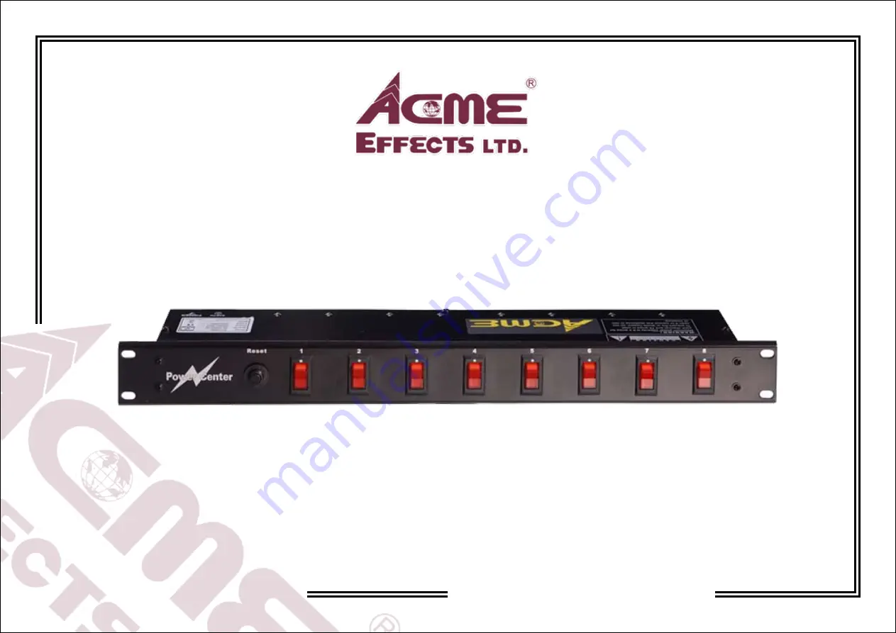 ACME PC-08 Скачать руководство пользователя страница 1