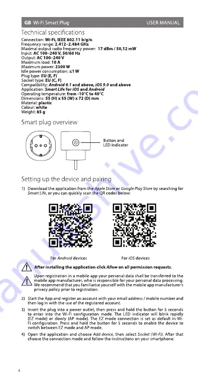 ACME SH1101 Manual Download Page 4