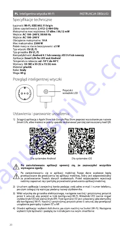 ACME SH1101 Manual Download Page 20