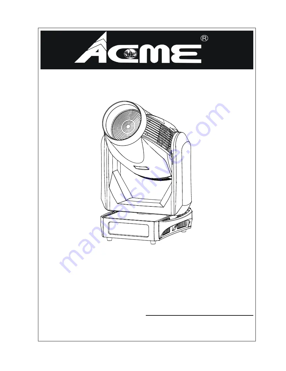 ACME XP-1000WZ User Manual Download Page 1