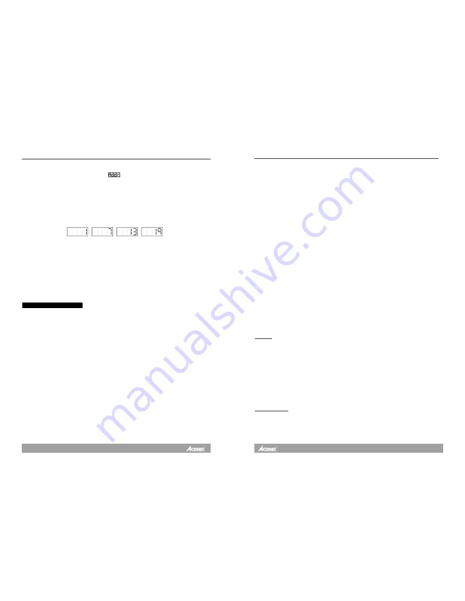 ACME XP-1200F User Manual Download Page 5