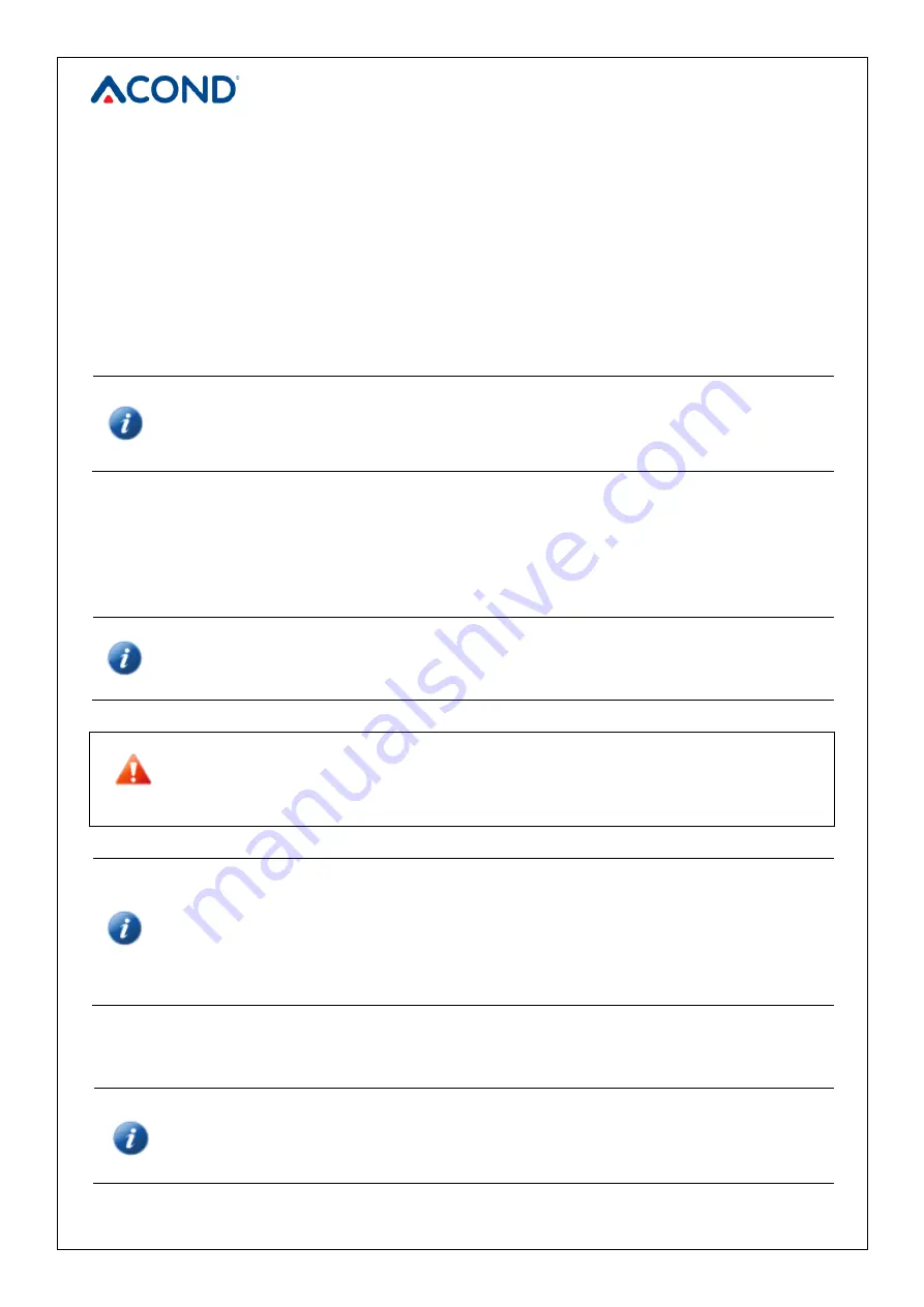 Acond PRO-N Operating Manual Download Page 40