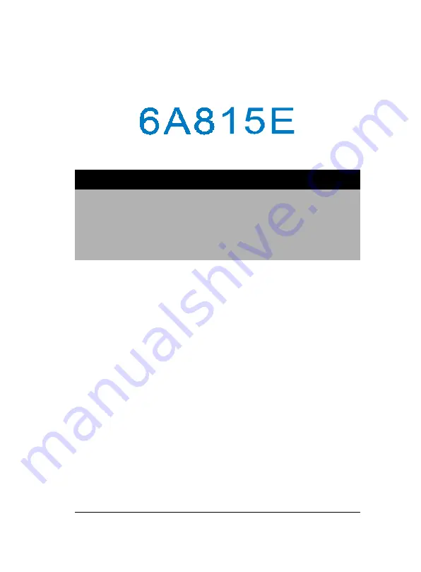 Acorp 6A815E User Manual Download Page 1