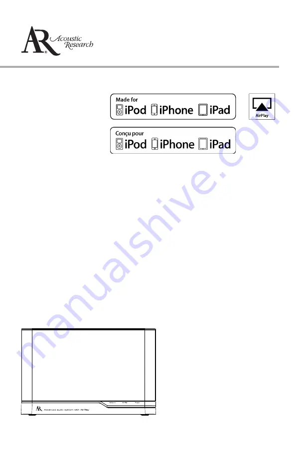 Acoustic Research ARAP50 User Manual Download Page 1