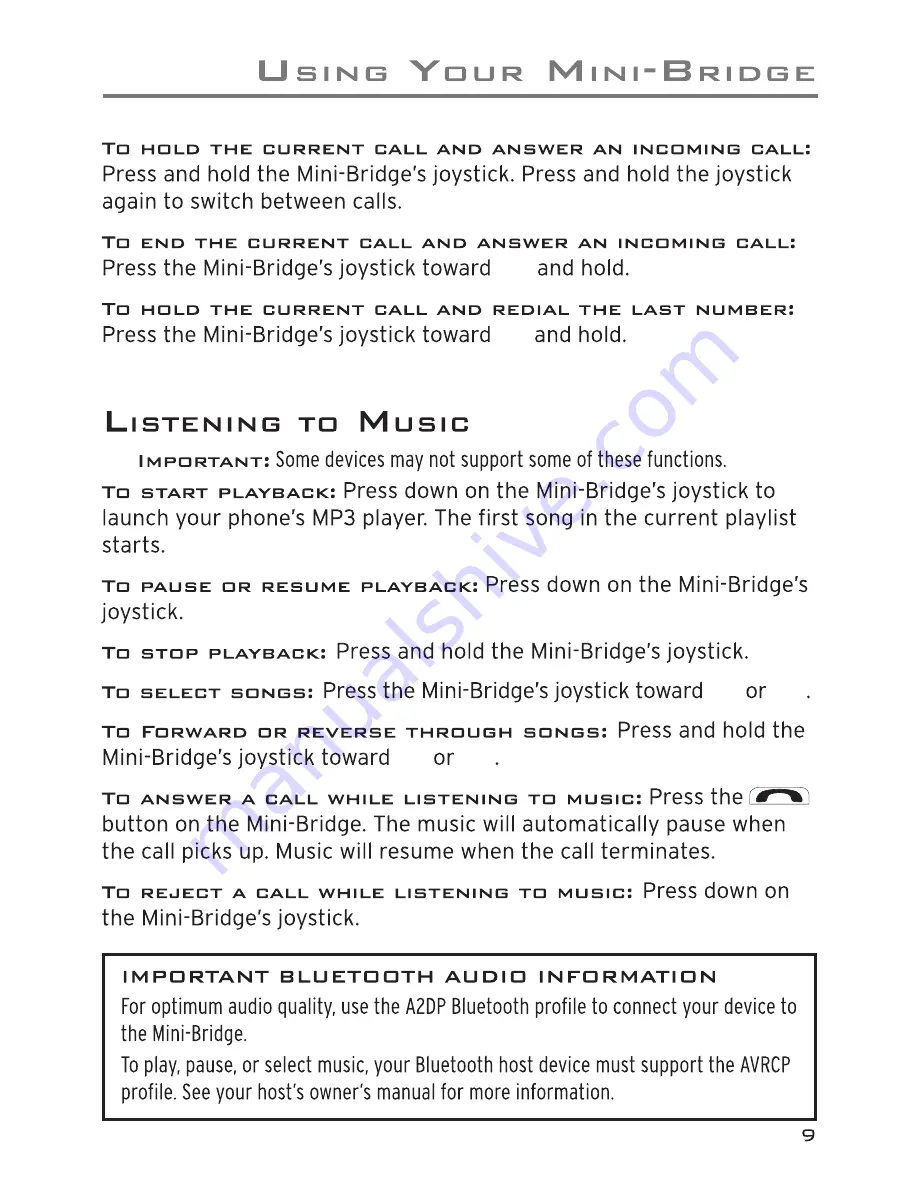 Acoustic Research ARWH1 User Manual Download Page 9