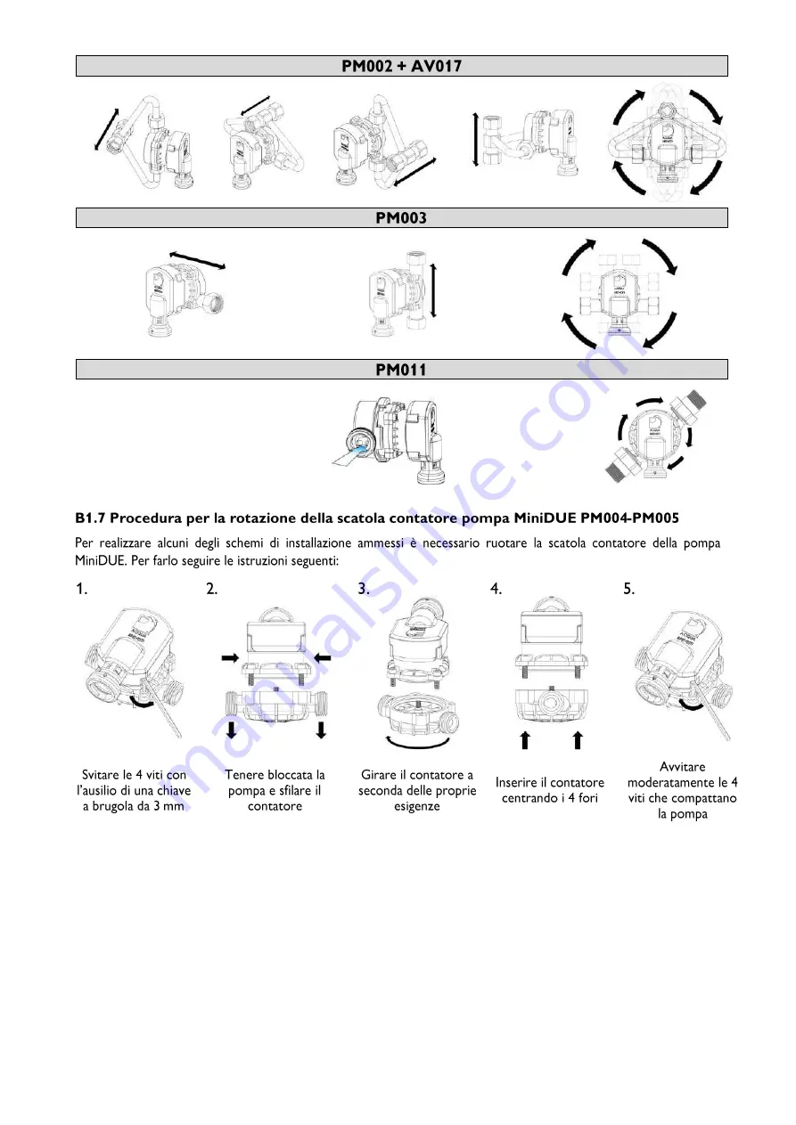 Acqua Brevetti PM004 Installation And Operating Manual Download Page 14