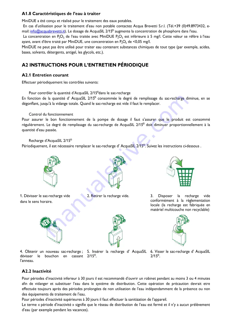 Acqua Brevetti PM004 Installation And Operating Manual Download Page 33