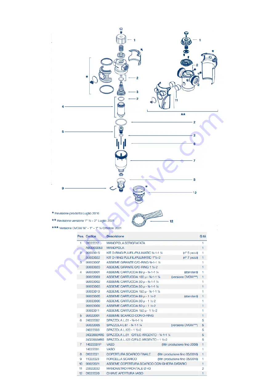 Acqua Brevetti PuliFIL FT010 Installation And Operating Instructions Manual Download Page 36