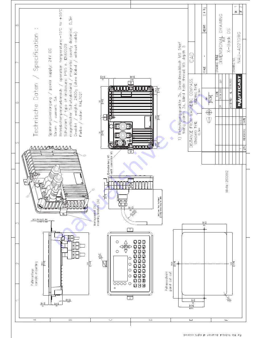 ACR Electronics Nauticast2 2609 Скачать руководство пользователя страница 31