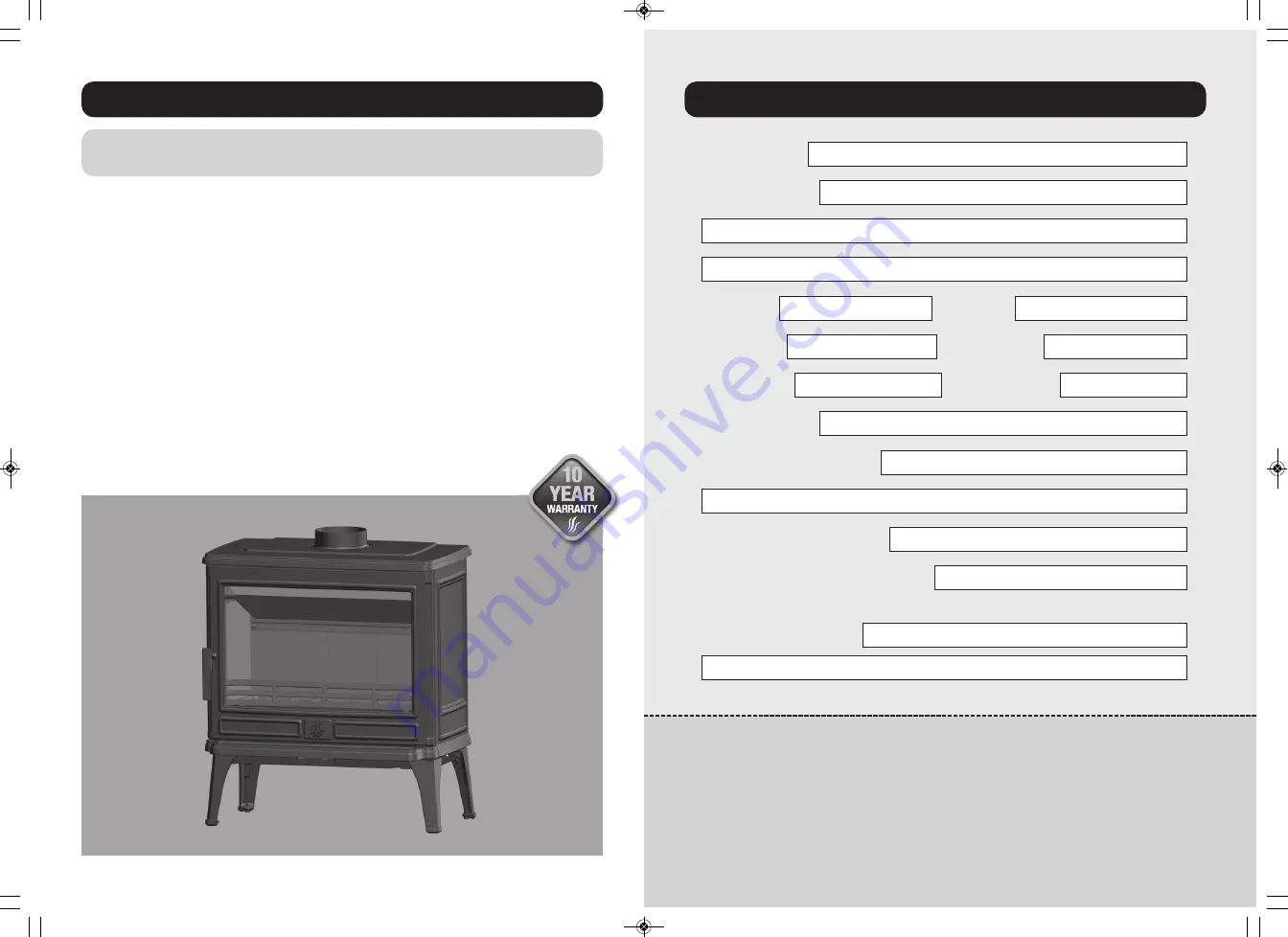 ACR STOVES FB6WB Technical Manual Download Page 8