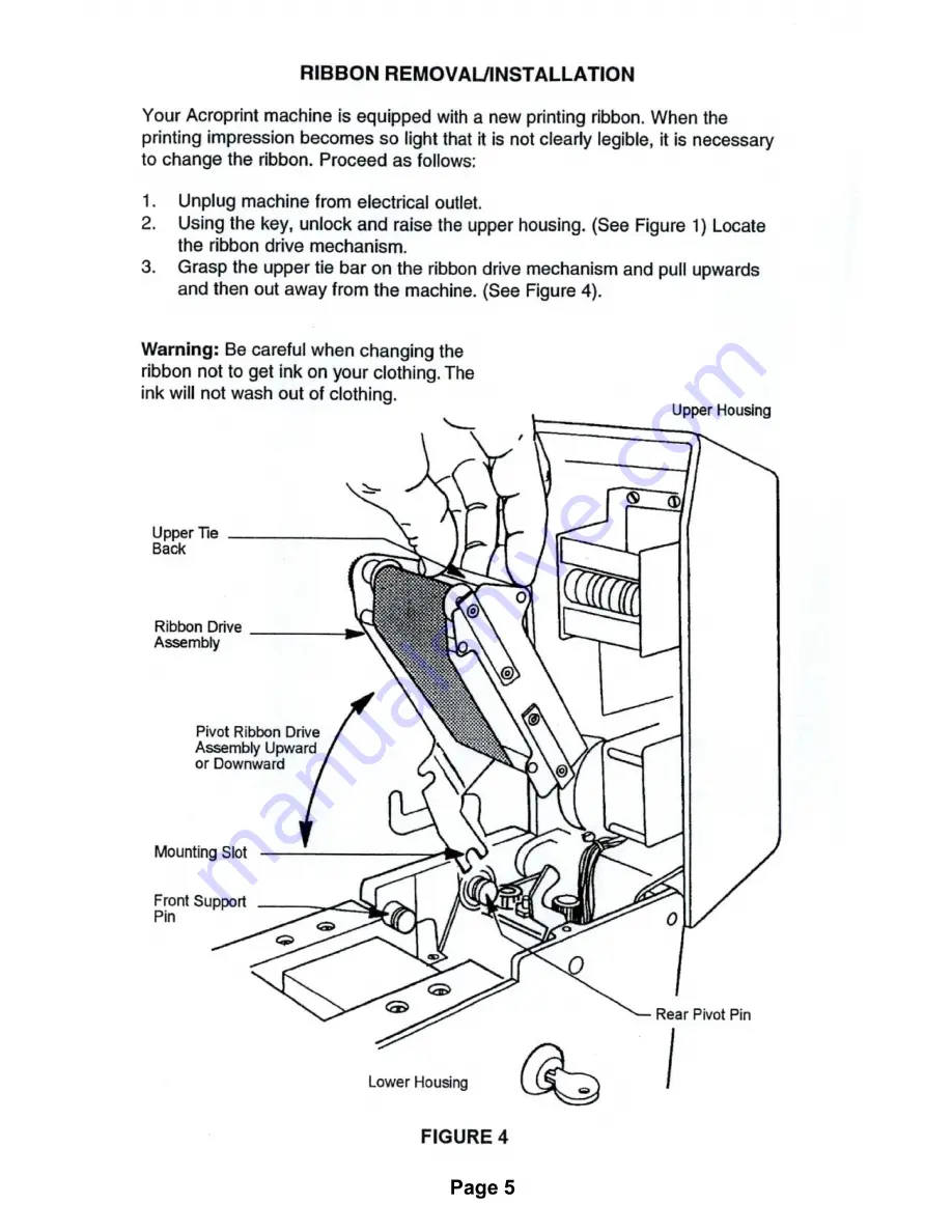 Acroprint ELECTRIC STAMPS General Service Instructions Manual Download Page 5