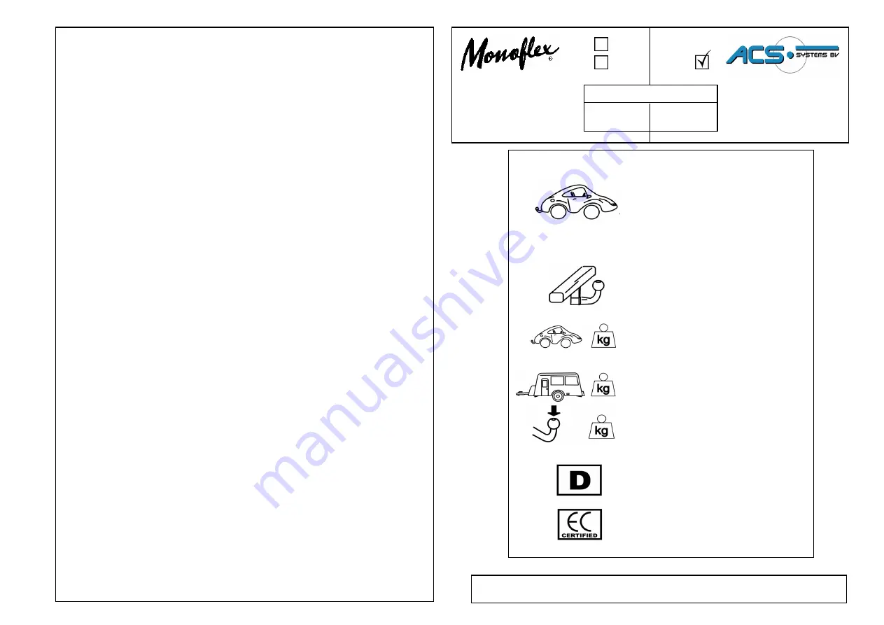 ACS Systems 0.9515.3 Quick Start Manual Download Page 1