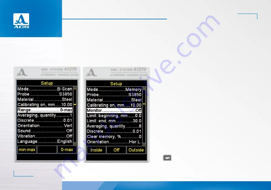 ACS A1270 EMAT Operation Manual Download Page 32