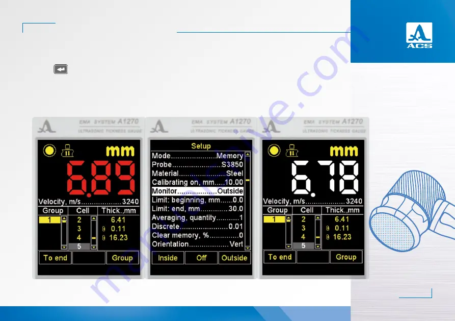 ACS A1270 EMAT Operation Manual Download Page 45