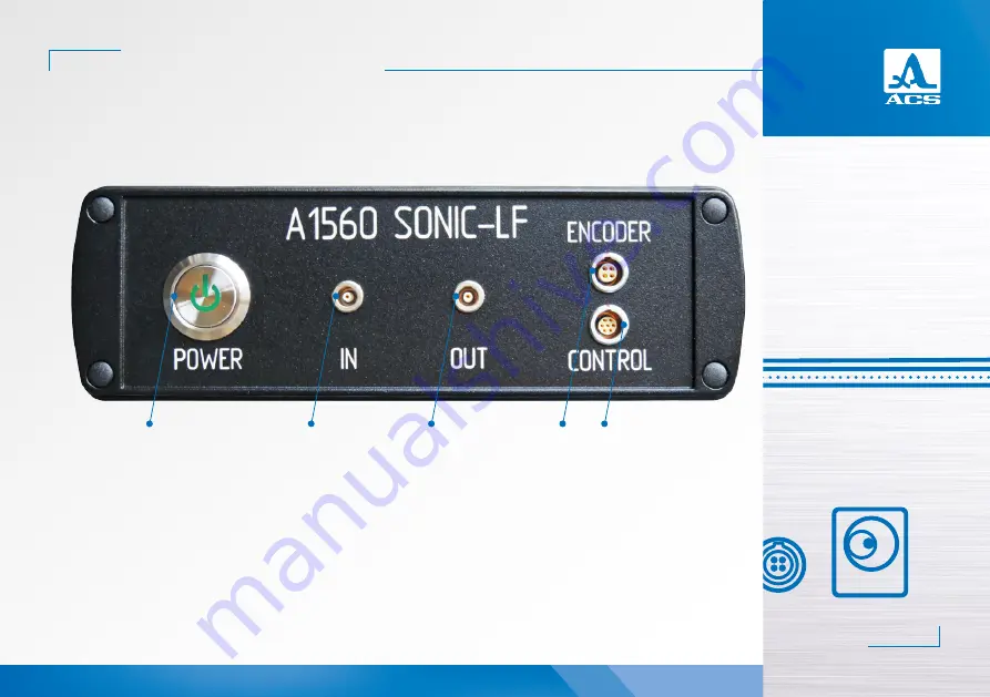 ACS A1560 SONIC Series Скачать руководство пользователя страница 5