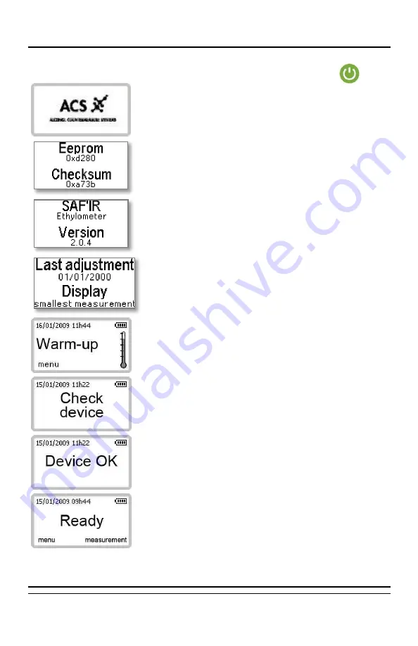 ACS SAF'IR EVOLUTION Instruction Manual Download Page 11