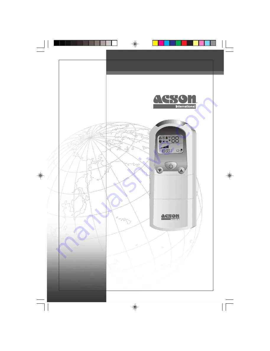 Acson OM-G8-0501 Operation Manual Download Page 1