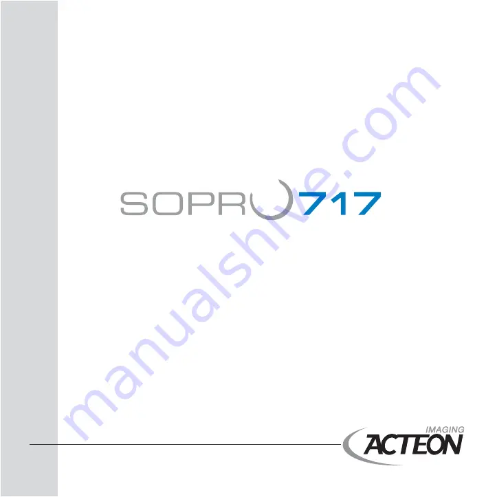 Acteon SOPRO 717 FIRST User Manual Download Page 1