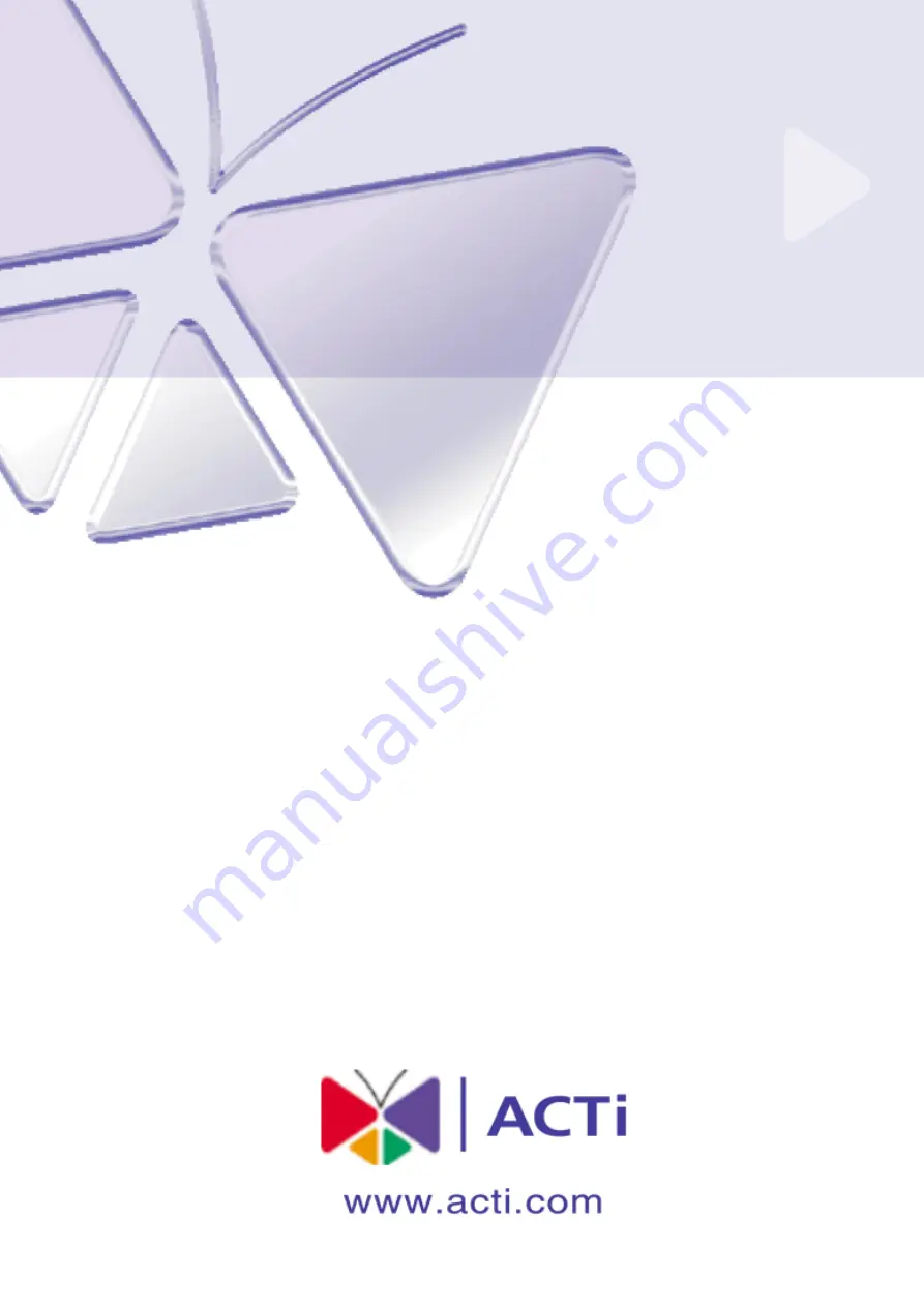 ACTi ACM-360 Series Quick Installation Manual Download Page 1