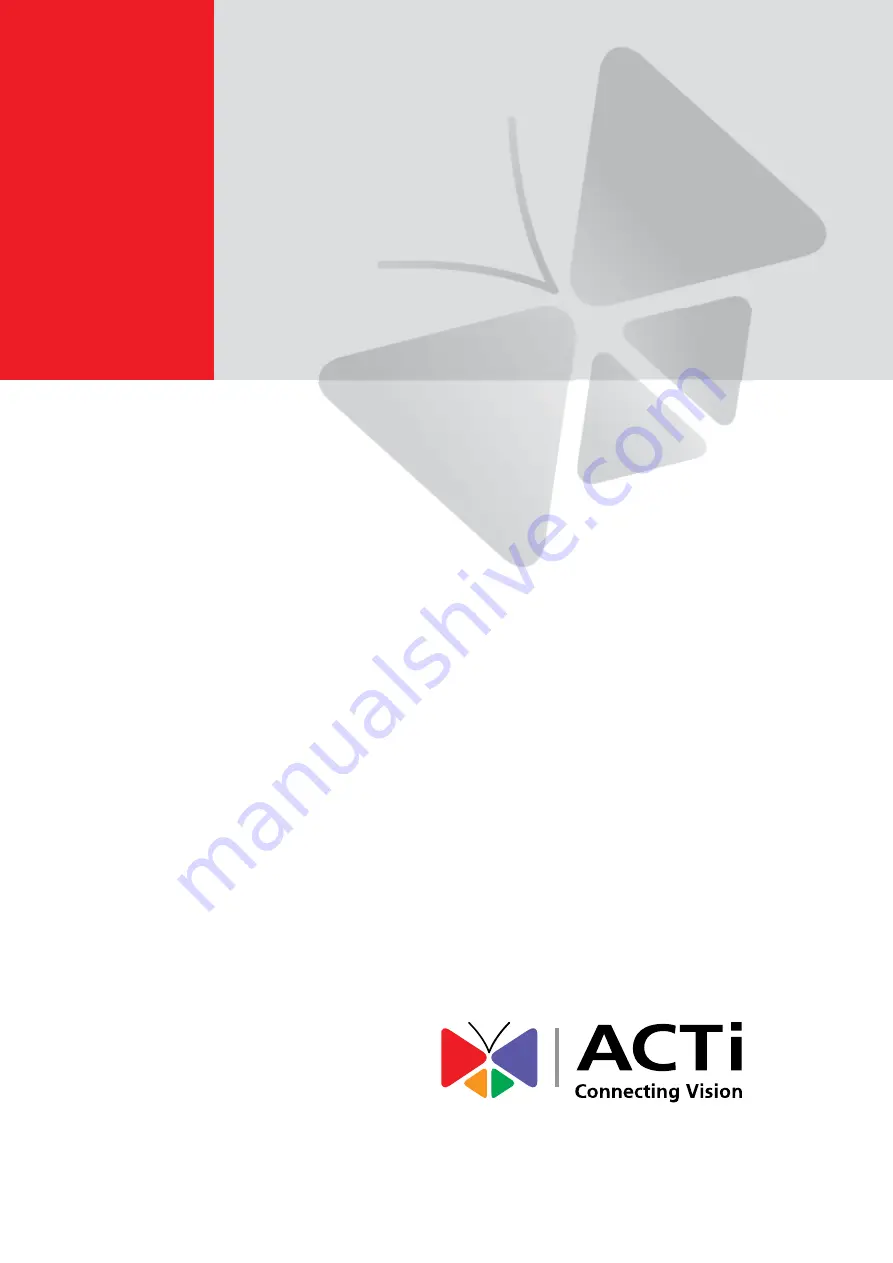 ACTi B916 Hardware Manual Download Page 1