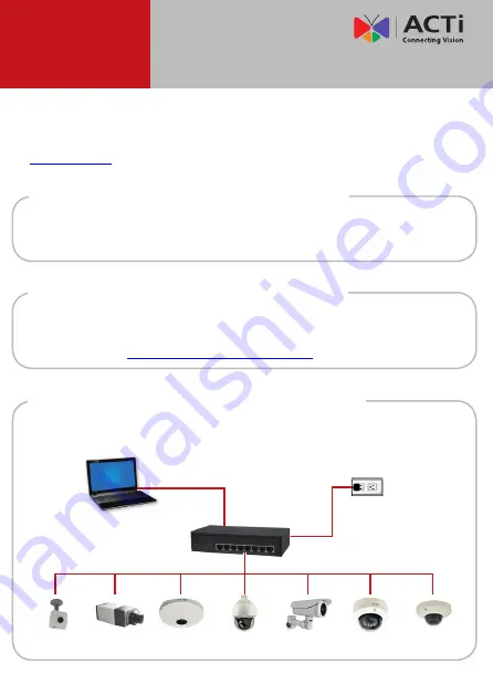 ACTi D21F Quick Installation Manual Download Page 1