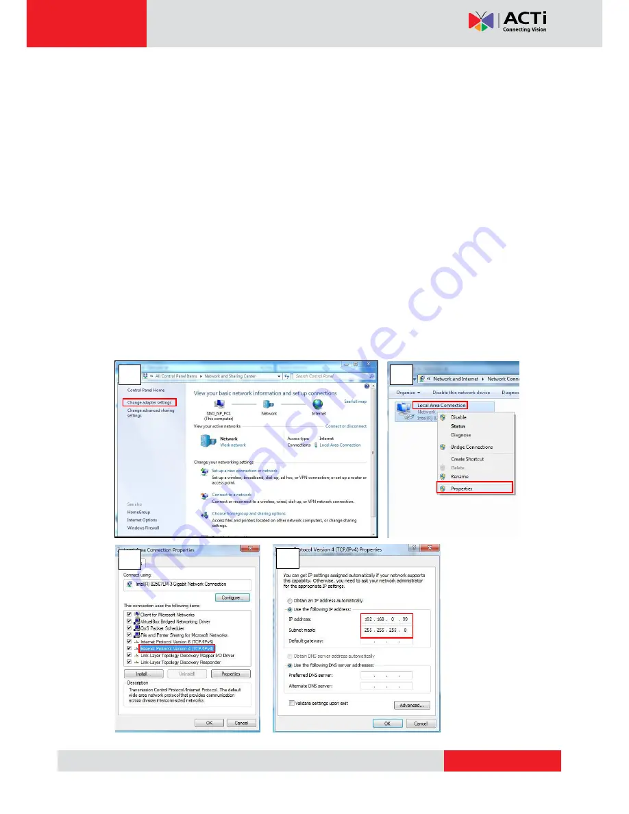 ACTi D31 Hardware Manual Download Page 17