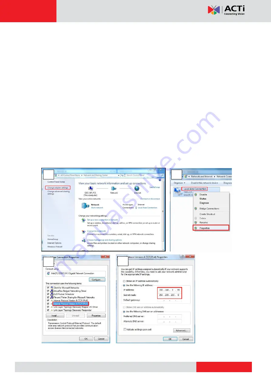 ACTi D41A Hardware Manual Download Page 36