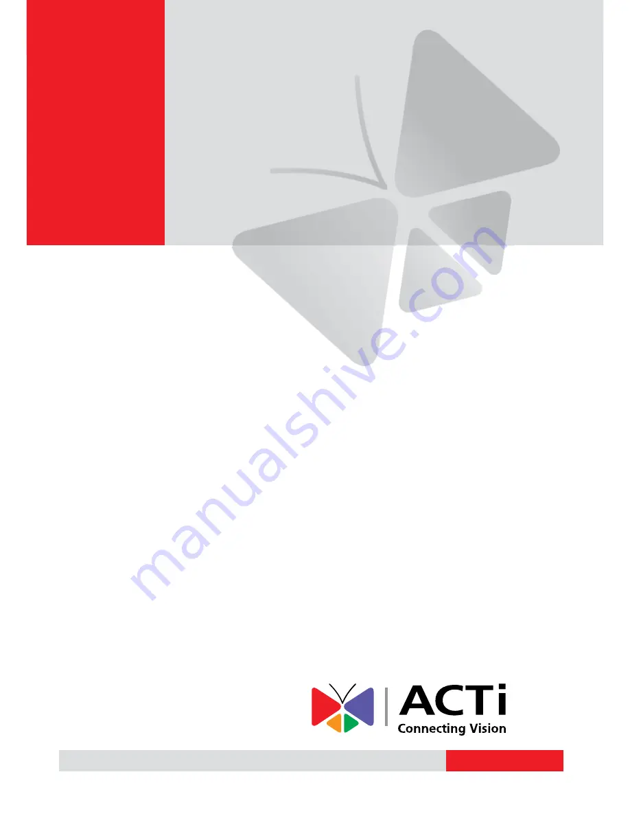 ACTi E68 Hardware Manual Download Page 1