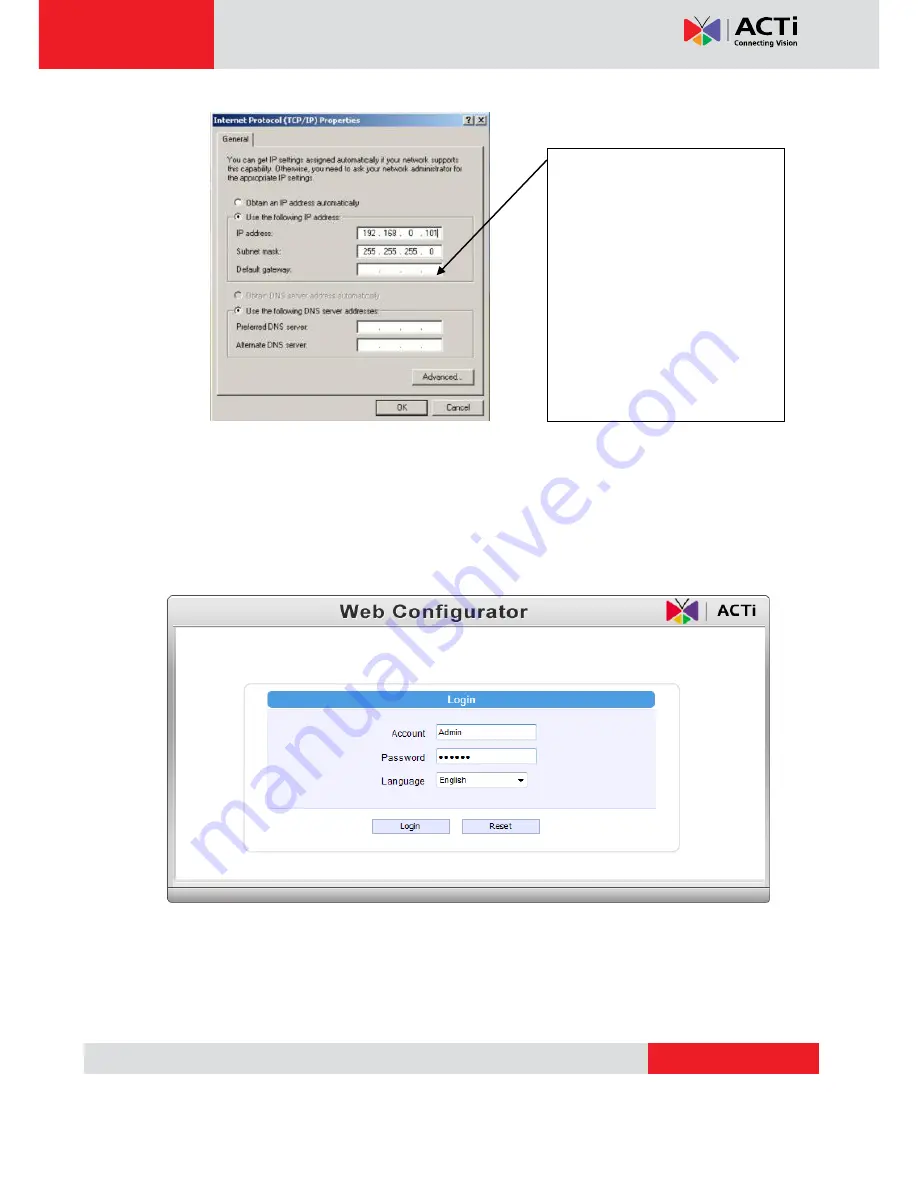 ACTi KCM-5511 Hardware User Manual Download Page 19