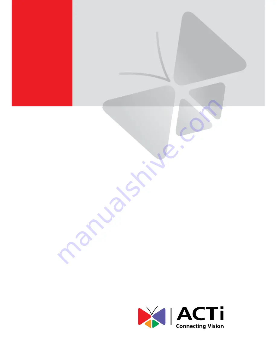 ACTi KCM-7911 Hardware Manual Download Page 1