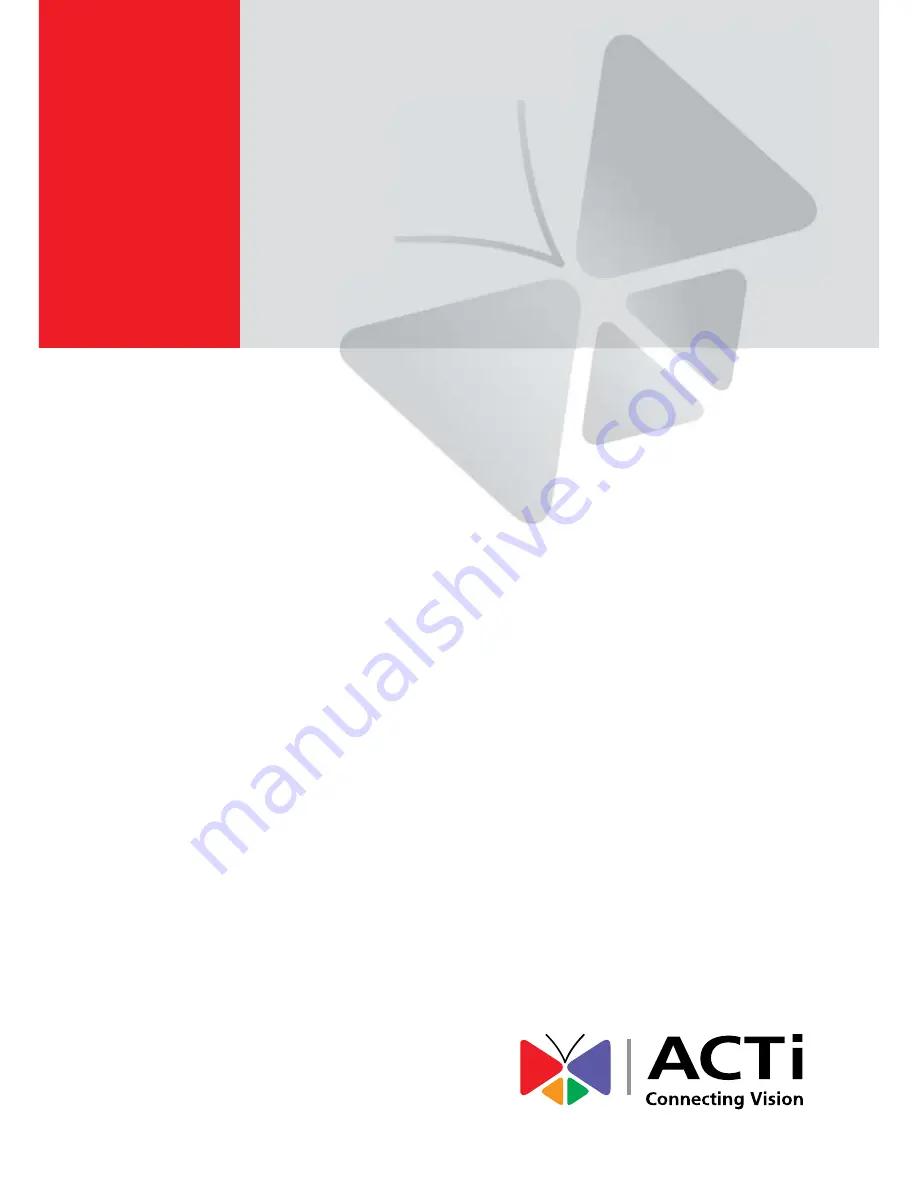 ACTi Q111 Hardware Manual Download Page 1