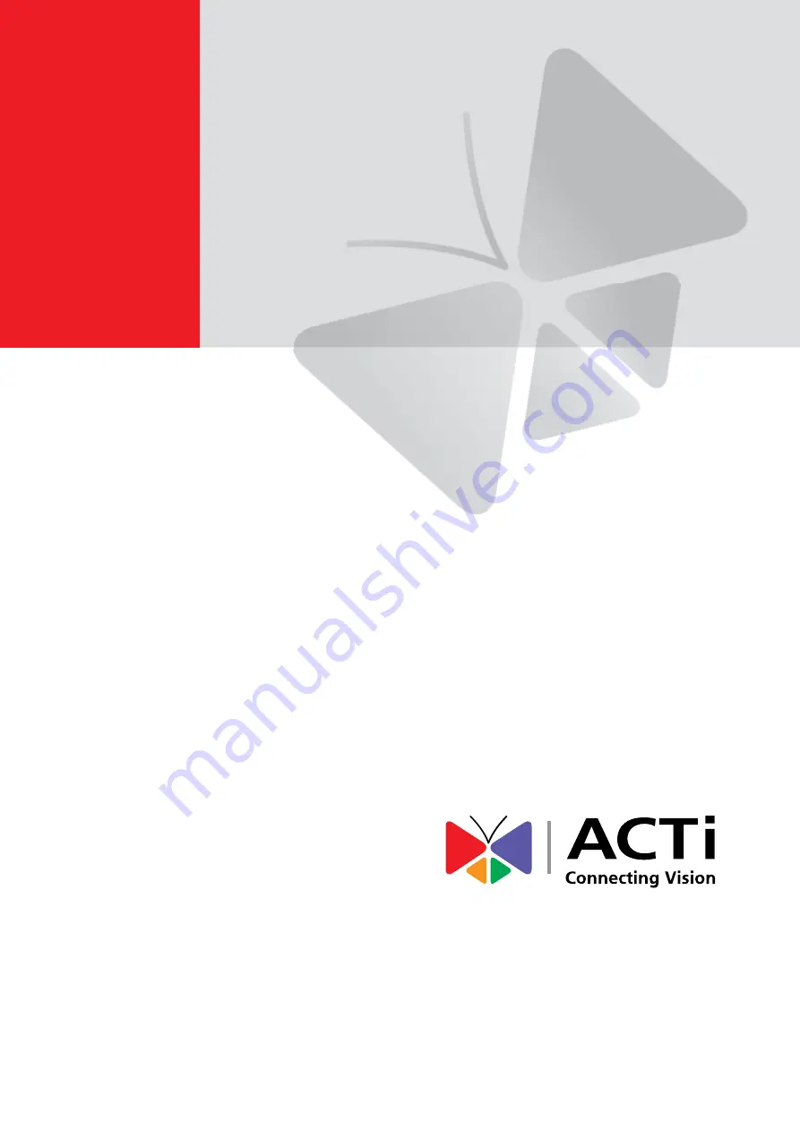 ACTi Q51 Configuration Manual Download Page 1