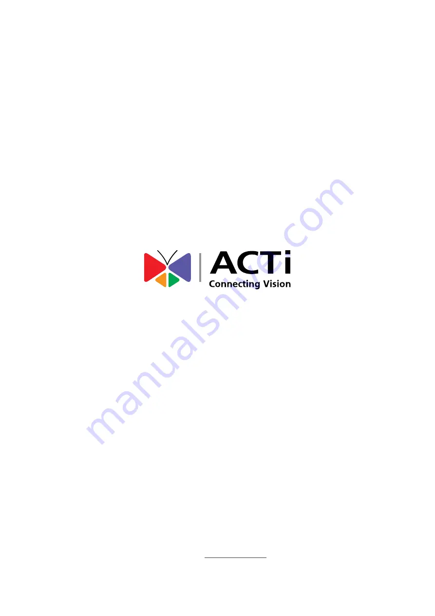 ACTi Q51 Configuration Manual Download Page 17