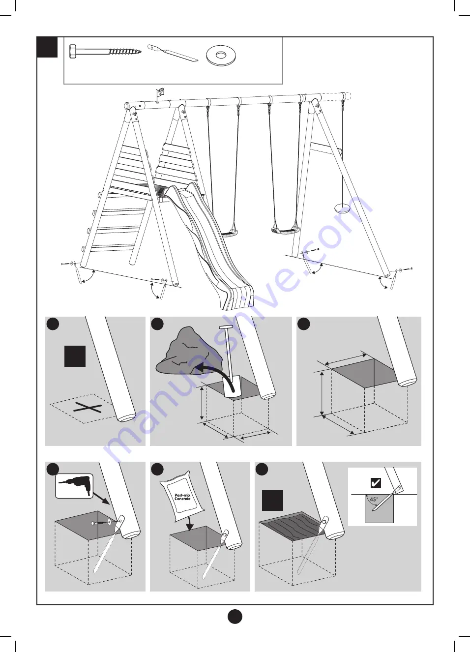 active fun Knightswood Double & Deck TP826 Instructions For Assembly, Maintenance And Safe Use Download Page 22