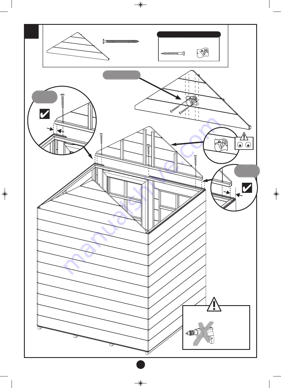 active fun TP Town House TP352 Instructions For Assembly Maintenance And Use Download Page 12