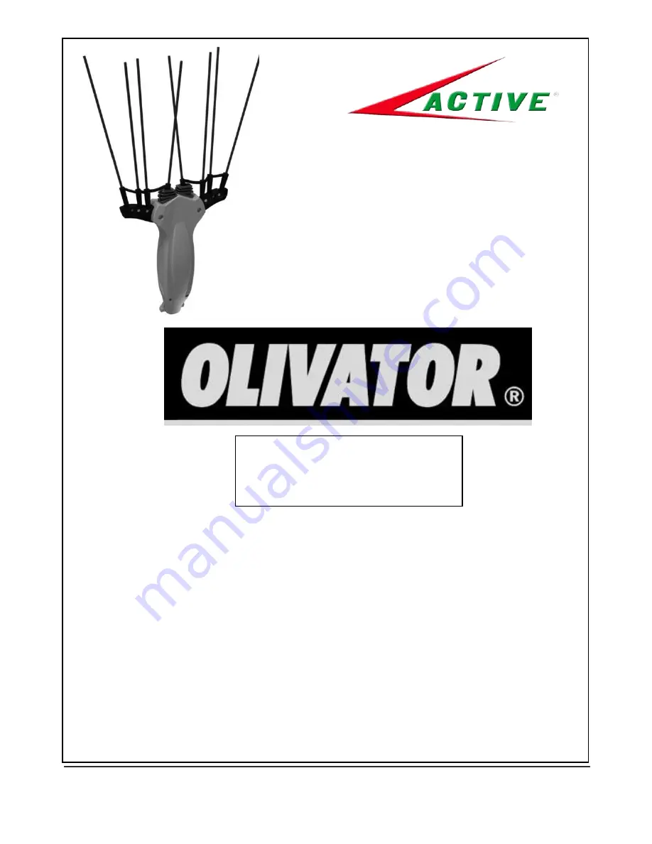 Active Olivator Скачать руководство пользователя страница 1