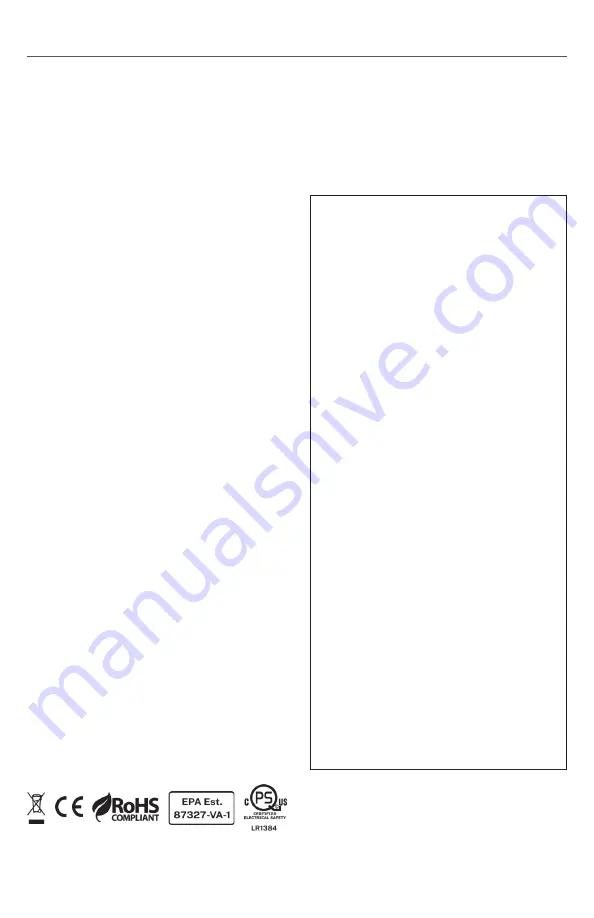 ActivePure A1024F Manual Download Page 18