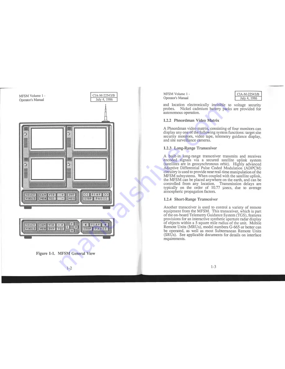 Activision MFSM Operator'S Manual Download Page 5