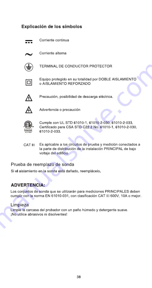 Actron AutoTroubleShooter Operating Instructions Manual Download Page 38