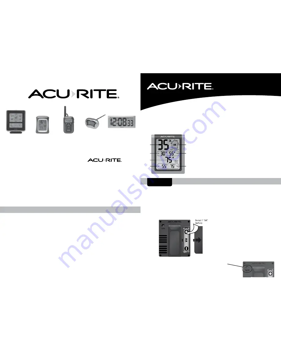 ACU-RITE 00477 Instruction Manual Download Page 1