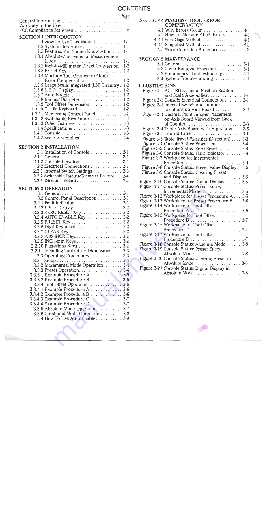 ACU-RITE acu-rite III Operator'S Manual Download Page 2