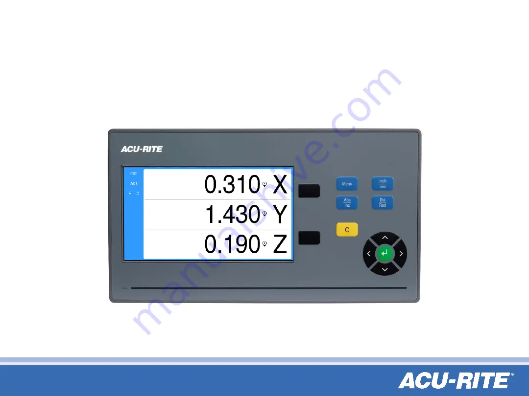 ACU-RITE DRO10 Series Скачать руководство пользователя страница 1