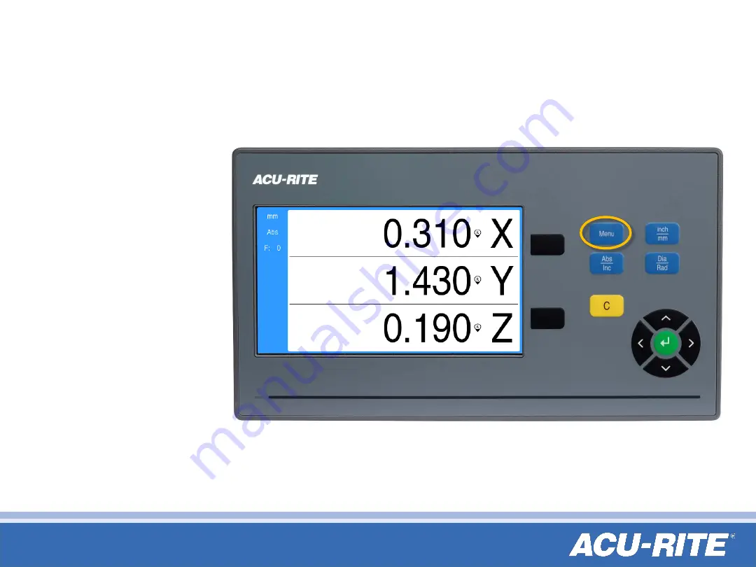 ACU-RITE DRO10 Series Скачать руководство пользователя страница 5