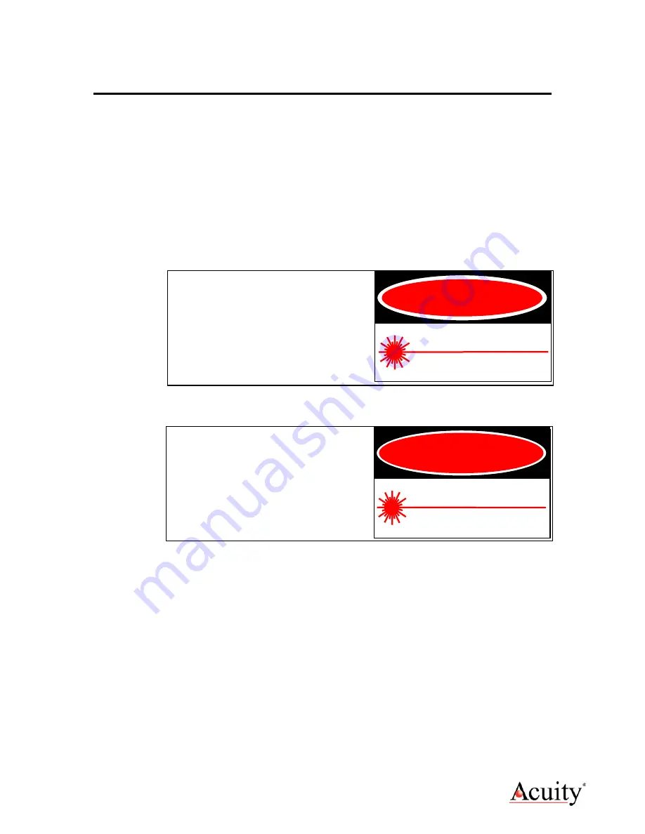 Acuity AccuRange 4000 User Manual Download Page 8